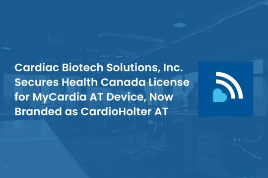 CBSC secures Health Canada license for CardioHolter AT with $375K order from Your Heart Protector Corp, expanding cardiac monitoring in Canada.